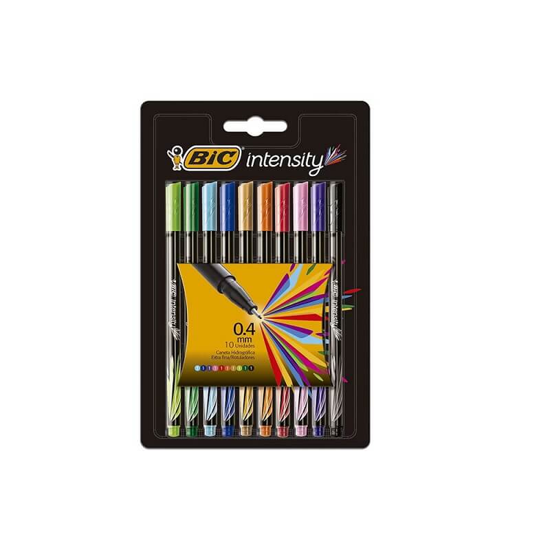 Caneta-Hidrografica-Intensity-0.4mm-10-Cores-BIC