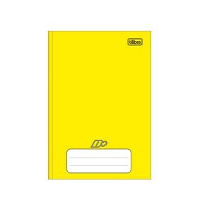 Caderno Brochura Capa Dura 1/4 D+ Amarelo 96 Folhas Tilibra