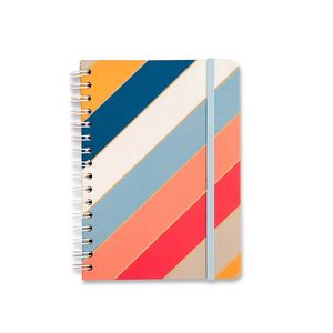 Caderno Espiral Pautado Orla Arpoador Diagonal A5 80F Cicero