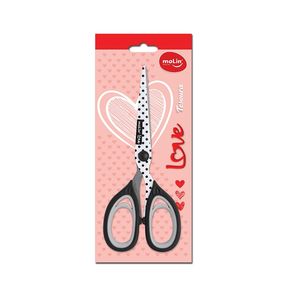 Tesoura Love Black And White 18cm Molin