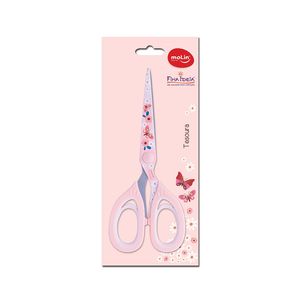 Tesoura Office Borboletas 18cm Fina Ideia Molin