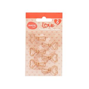 Prendedor Coração Love 6un Molin