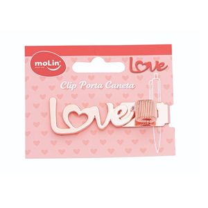 Clip Porta Caneta Love Molin