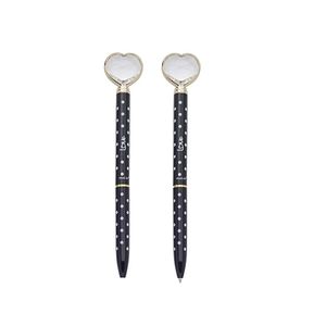 Caneta Coração De Diamante Black Poá Molin 01un
