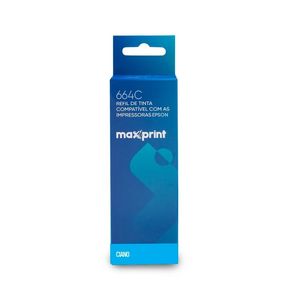 Refil De Tinta Compatível Com Epson 664C Ciano Maxprint