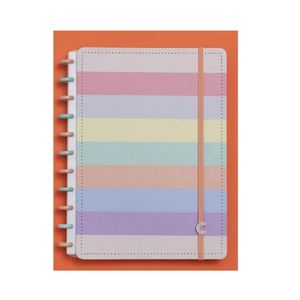 Caderno Inteligente Arco-Íris Pastel Médio