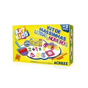 Kit De Massinhas Letras E Números 450g Acrilex
