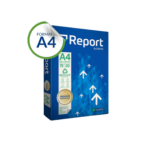 Papel Sulfite A4 210x297mm 75g/M² Com 500 Folhas Reciclato Report