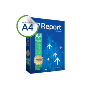 Papel Sulfite A4 210x297mm 75g/M² Com 500 Folhas Branco Report