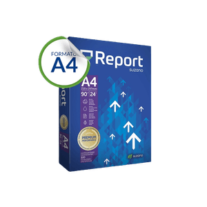 Papel Sulfite A4 210x297mm 90g/M² Com 500 Folhas Branco Report