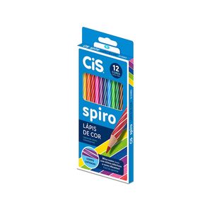 Lápis De Cor Spiro Com 12 Cores Cis