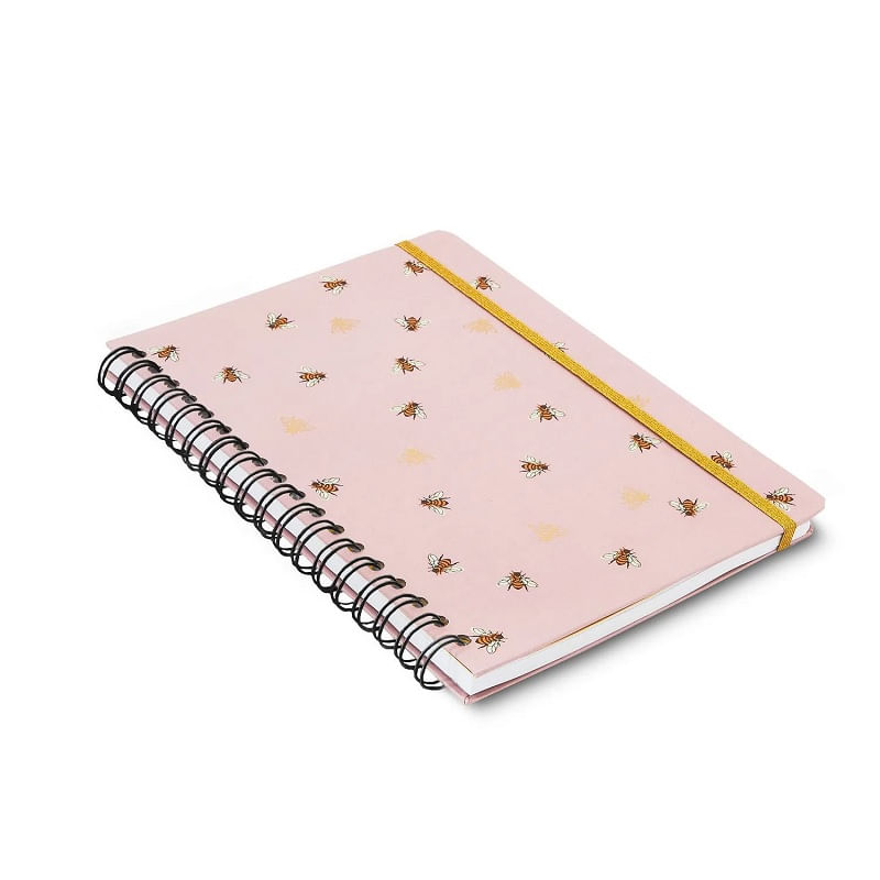 Caderno-Espiral-Pautado-17x24cm-Melissa-Colmeia-Cicero