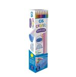 Kit-Estojo-Azul---Lapis-De-Cor---Apontador-Cis-Criatic-