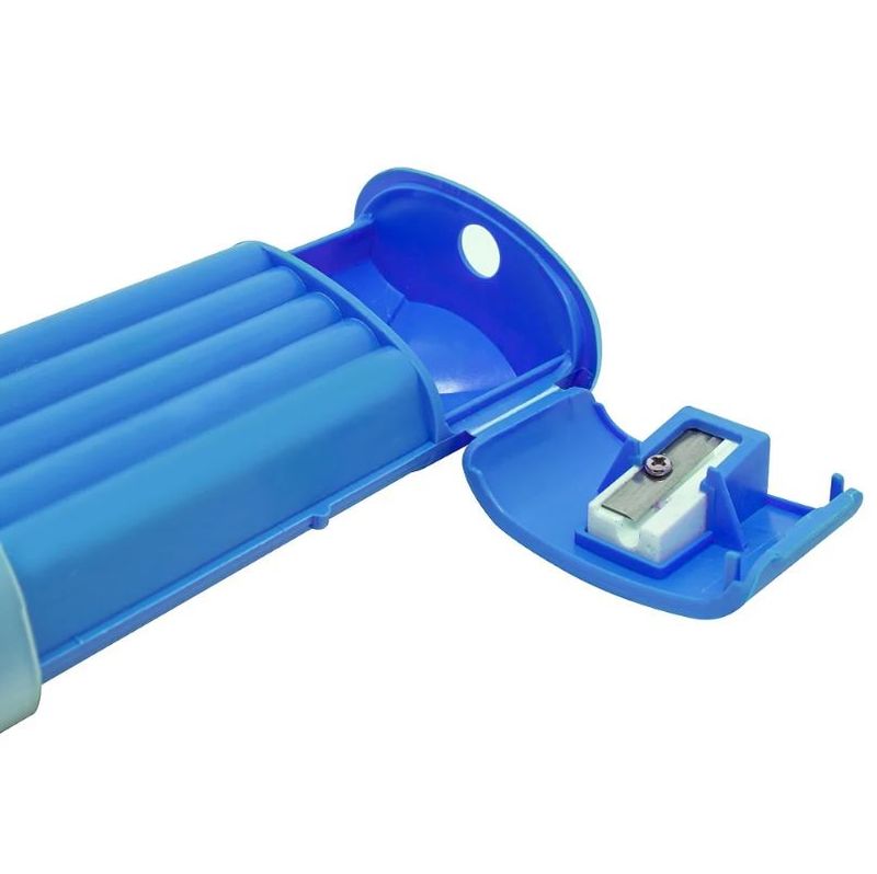 Kit-Estojo-Azul---Lapis-De-Cor---Apontador-Cis-Criatic-