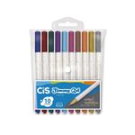 Caneta-Gel-Cis-Jimmy-Gel-Kit-com-10-Cores-Metalica