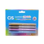 Marca-Texto-Metalico-Lumini-Metallic-4-Cores-Cis