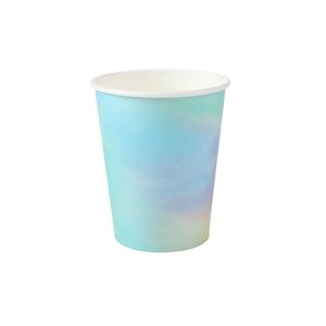 Copo De Papel 270ml C/8un Tie Dye Silver Festas MZ091C