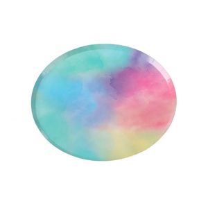 Prato De Papel C/8un 18cm Tie Dye Silver Festas MZ091P