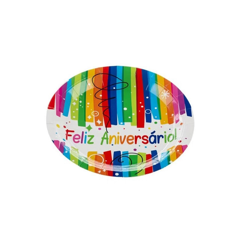 Prato-De-Papel-C-10un-18cm-Feliz-Aniversario-Silver-Festas-MX043R