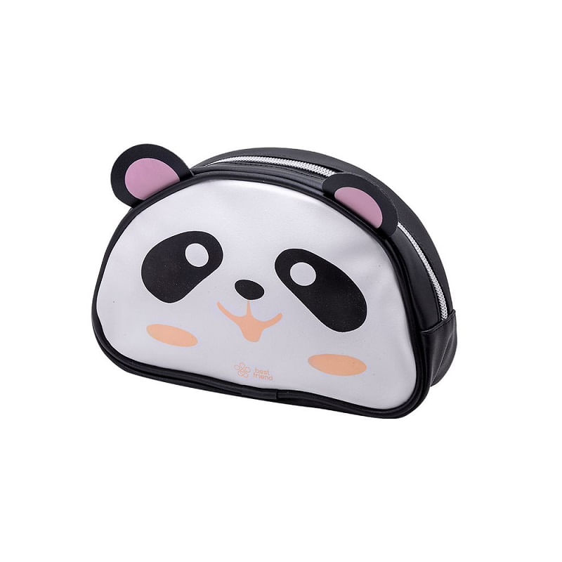 Estojo-Estampado-Ziper-Best-Friend-Panda-BRW