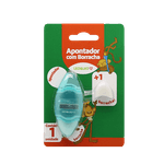 Apontador-Com-Deposito-E-Borracha-Azul-Leo-Leo-