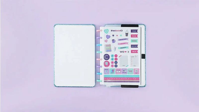 CADERNO-LETS-GLITTER-OCEAN-BLUE-A5-CIA52131
