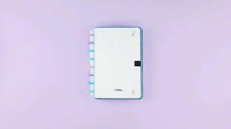 CADERNO-LETS-GLITTER-OCEAN-BLUE-A5-CIA52131