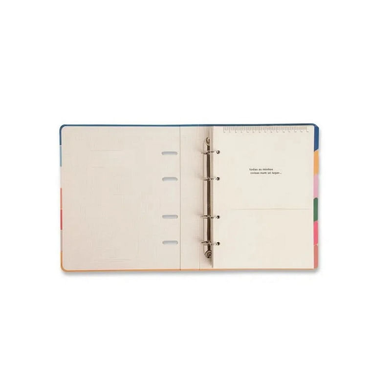Caderno-Criativo-Argolado-Organizador-Ladrilhos-Pautado-17x24cm-Coracao-em-Molduras-Cicero