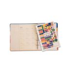 Caderno-Criativo-Argolado-Organizador-Ladrilhos-Pautado-17x24cm-Coracao-em-Molduras-Cicero
