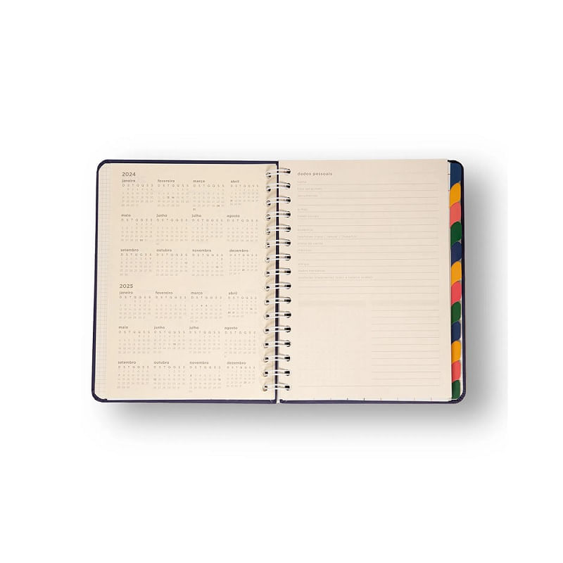 Planner-Permanente-Wire-o-Ladrilhos-Semanal-Notas-A5-Amor-Florido-Cicero-