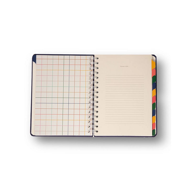 Planner-Permanente-Wire-o-Ladrilhos-Semanal-Notas-A5-Amor-Florido-Cicero-