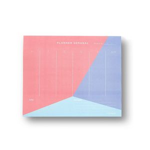 Planner Permanente Bloco Pastel Block Semanal 24,5x20,3cm Sport Cicero