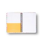 Caderno-Espiral-Ladrilhos-Pautado-17x24cm-Floral-Cicero-