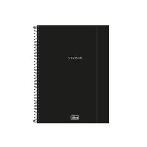 Caderno Espiral Capa Plástica Universitário 1 Matéria Neon Preto 80F Tilibra