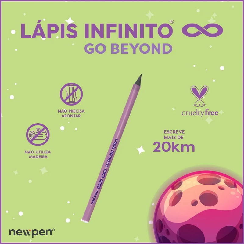 Lapis-Infinito-HB-Color-Rosa-Newpen-