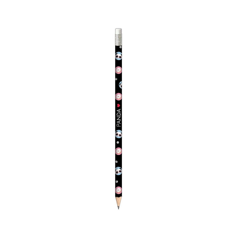 Lapis-Preto-Redondo-Com-Borracha-N.2-Panda-Sortido-Tilibra-
