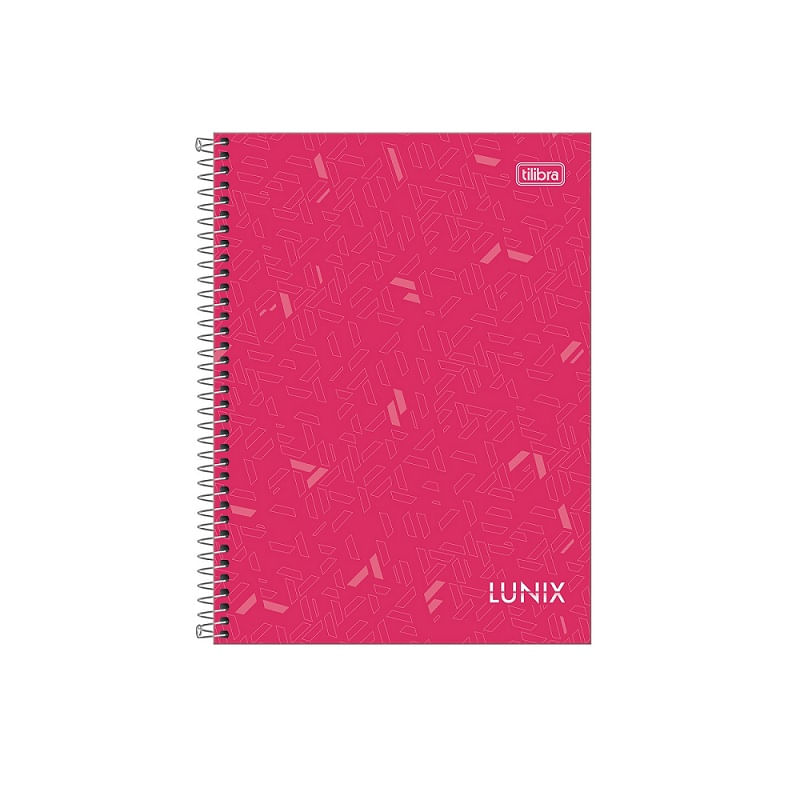 Caderno-Espiral-Capa-Dura-Colegial-10-Materias-Lunix-160F-Tilibra-