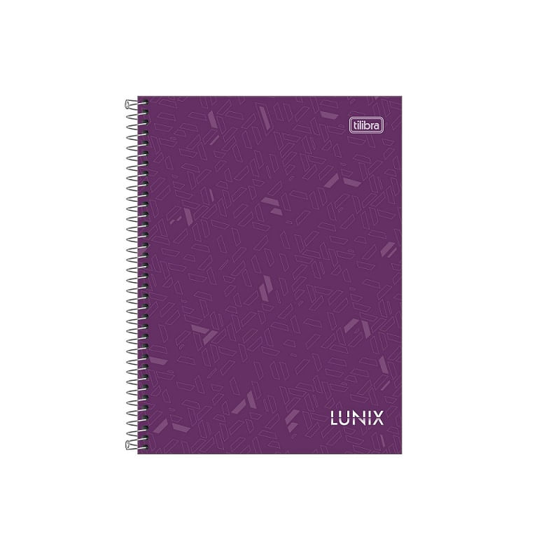 Caderno-Espiral-Capa-Dura-Colegial-10-Materias-Lunix-160F-Tilibra-