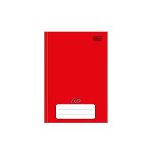 Caderno Brochura Capa Dura 1/4 D+ Vermelho 48F Tilibra