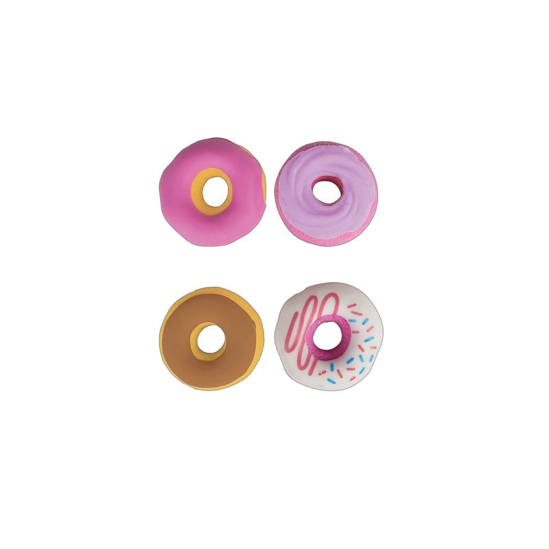 Borracha-Lancheira-Donuts---Pote-Com-4-Unidades-Tilibra