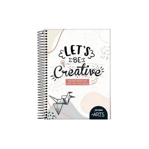 Caderno Espiral College S/ Pauta 177x242mm 80F Branco Jandaia Arts