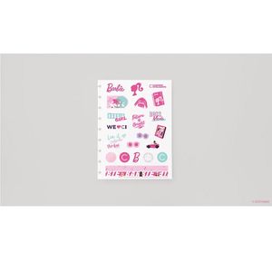 Folha De Adesivos Barbie Pink Médio Caderno Inteligente CIFA1029