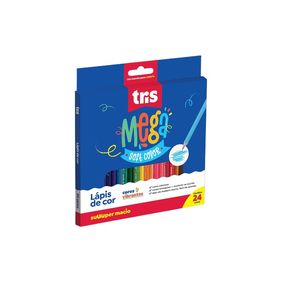 Lápis De Cor Mega Soft Color 24 Cores Tris