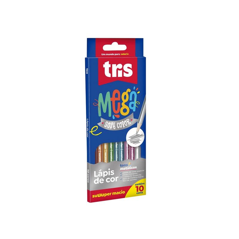 Lapis-De-Cor-Mega-Soft-Color-Tons-Metalicos-10-Cores-Tris