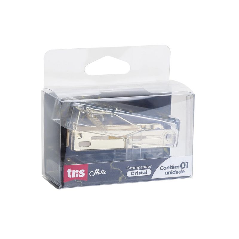 Grampeador Mini Cristal Holic Mineral 26/6 20Fls Tris