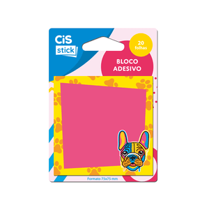 Bloco Adesivo 75x75mm 20F Pop Cis ST0301
