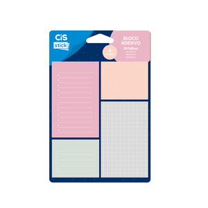 Bloco Adesivo 4un Trend Cis ST0202