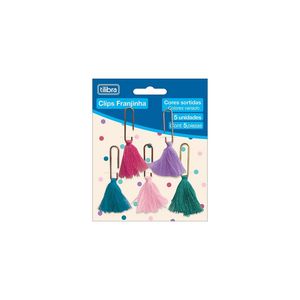 Clips Franjinha 28mm 5un Tilibra