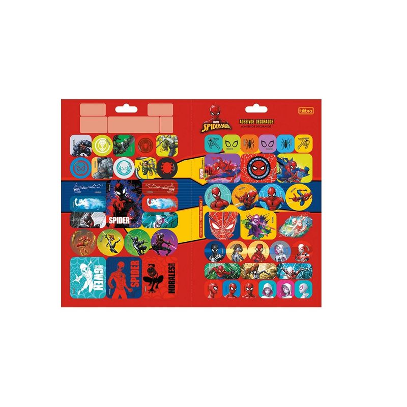 Adesivo-Decorado-Duplo-Metalizado-Spider-Man-Tilibra