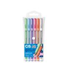 caneta-gelyx-0.8mm-6-cores-pastel-cis-
